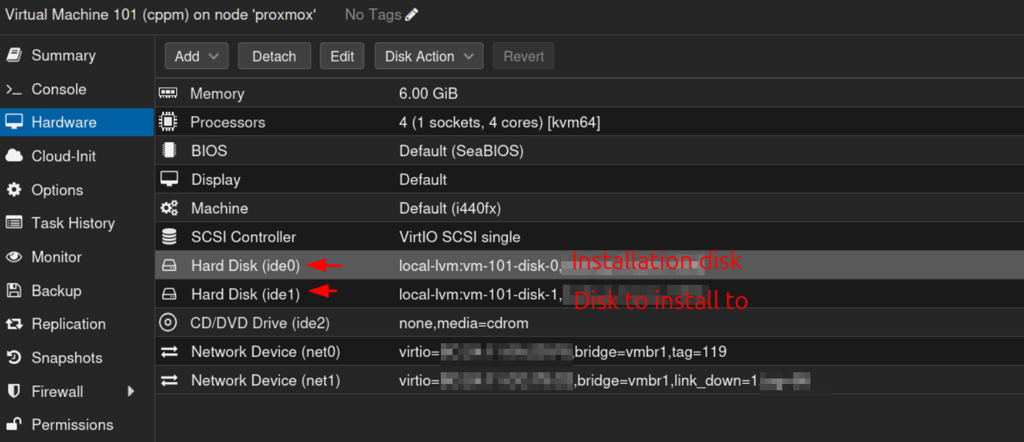 VM specs